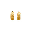 Cooper Jewelers 14kt Yellow Gold Diamond Cut Hoop Earring-