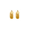Cooper Jewelers 14kt Yellow Gold Diamond Cut Hoop Earring