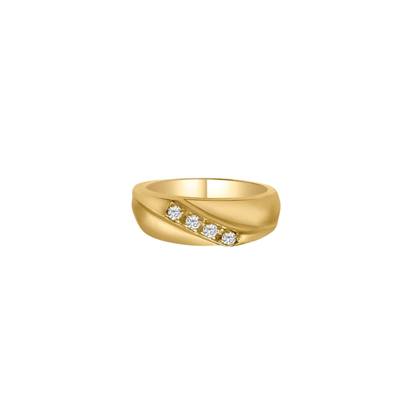 Cooper Jewelers 14kt Yellow Gold Diamond Wedding Band