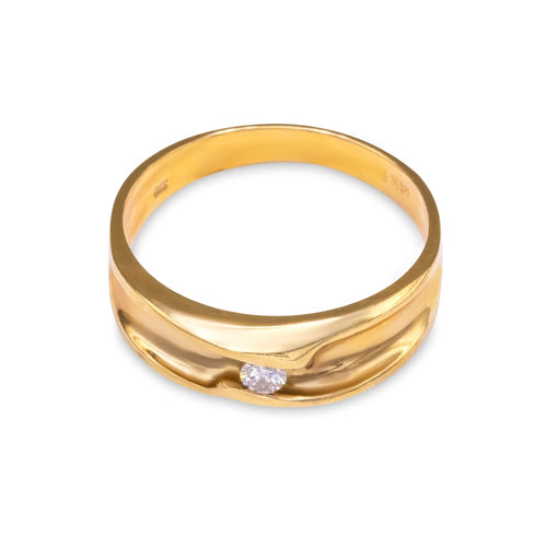 Cooper Jewelers 14KT Yellow Gold With Diamond Wedding Band