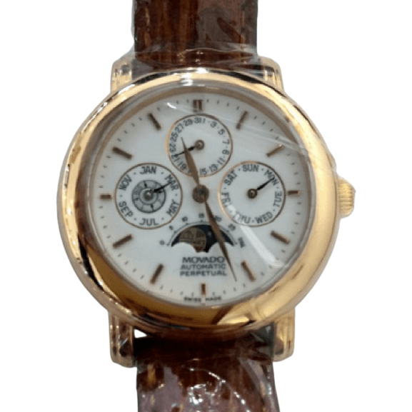 Movado 18K GOLD SELF WINDING PERPETUAL CALENDAR WRISTWATCH Cooper Jewelers