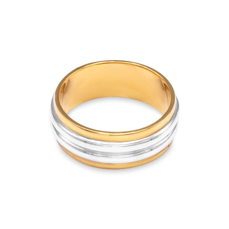 Cooper Jewelers 18KT Two Tone White And Yellow Gold Wedding