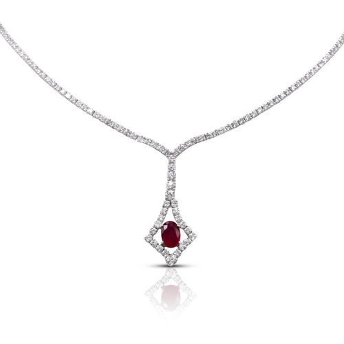 Cooper Jewelers 2.16 Carat Pigeon Red Ruby & Diamonds