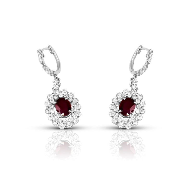 Cooper Jewelers 2.17 Carat Pigeon Red Ruby & Diamonds
