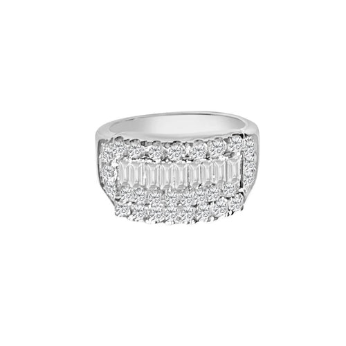 Cooper Jewelers 2.34 Carat Baguette And Round Cut Diamond