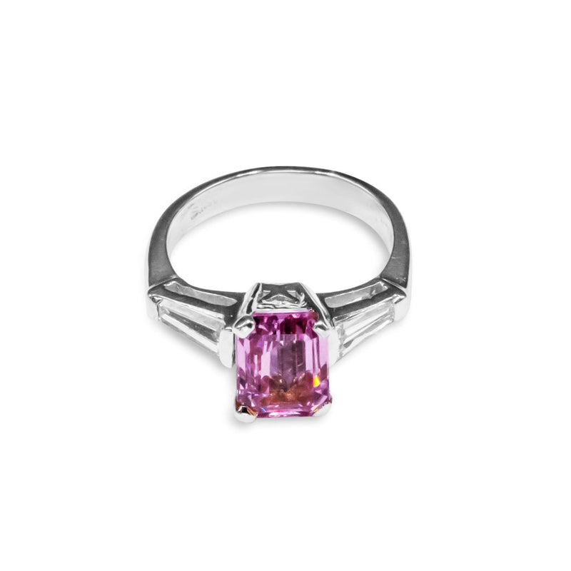 Cooper Jewelers 2.60 Carat Pink Sapphire And Diamond Ring