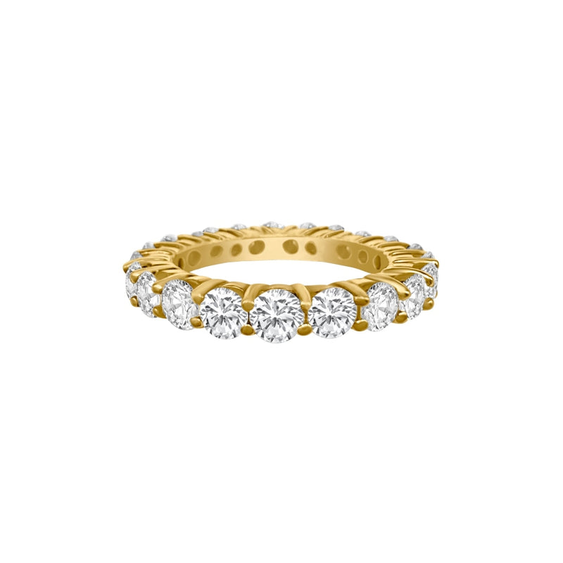 Cooper Jewelers 3.00 Carat Round Cut Diamond 18kt Yellow