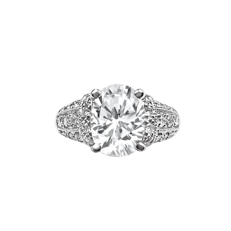 Cooper Jewelers 3.01 Carat Oval diamond Engagement Ring- R52