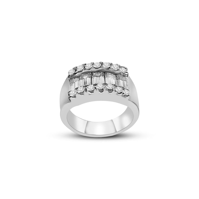 Cooper Jewelers 3 Carat Rows Round Diamond Band Wedding