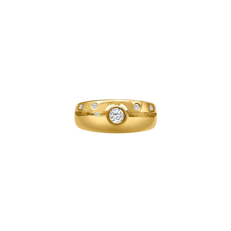 Cooper Jewelers.35 Carat Round Cut Diamond 14kt Yellow Gold