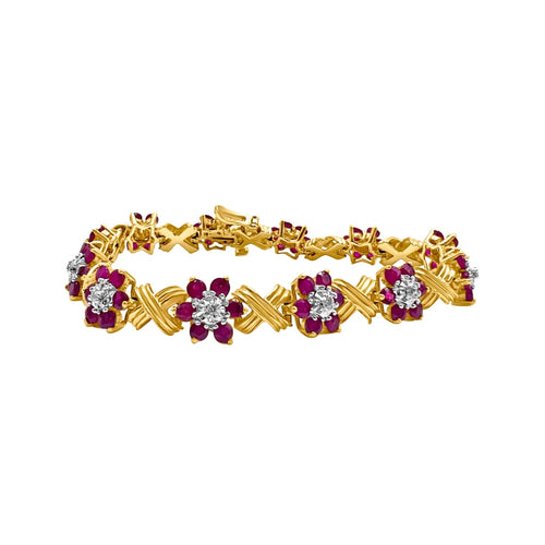 Cooper Jewelers 4.20 Carat Ruby And.10 Diamond 14kt Yellow