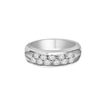 Cooper Jewelers.65 Carat Round Cut Two Row Diamond Band-
