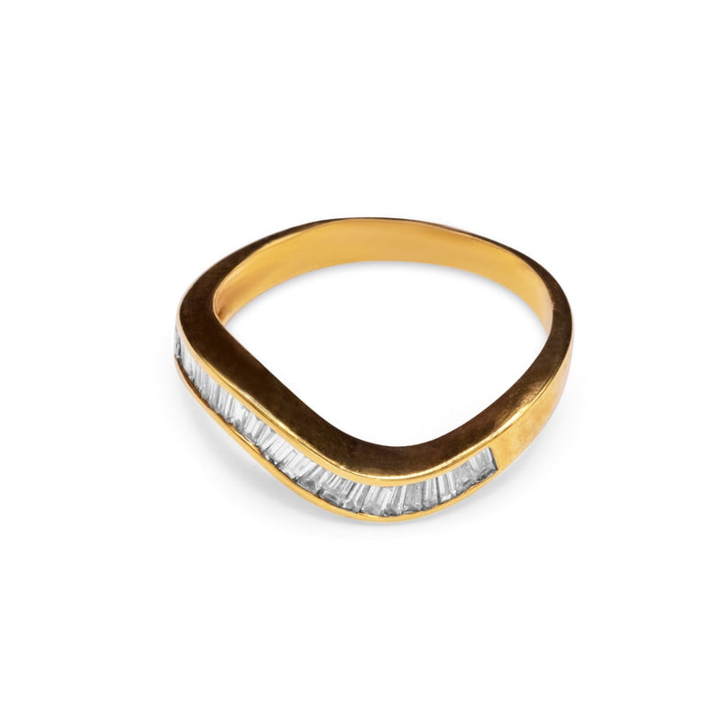 Cooper Jewelers.75 Carat 18kt Yellow Gold Diamonds Ring