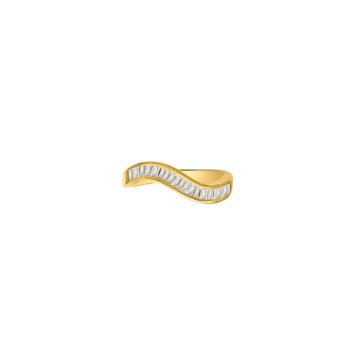 Cooper Jewelers.75 Carat Baguette Cut Diamnod 18kt Yellow