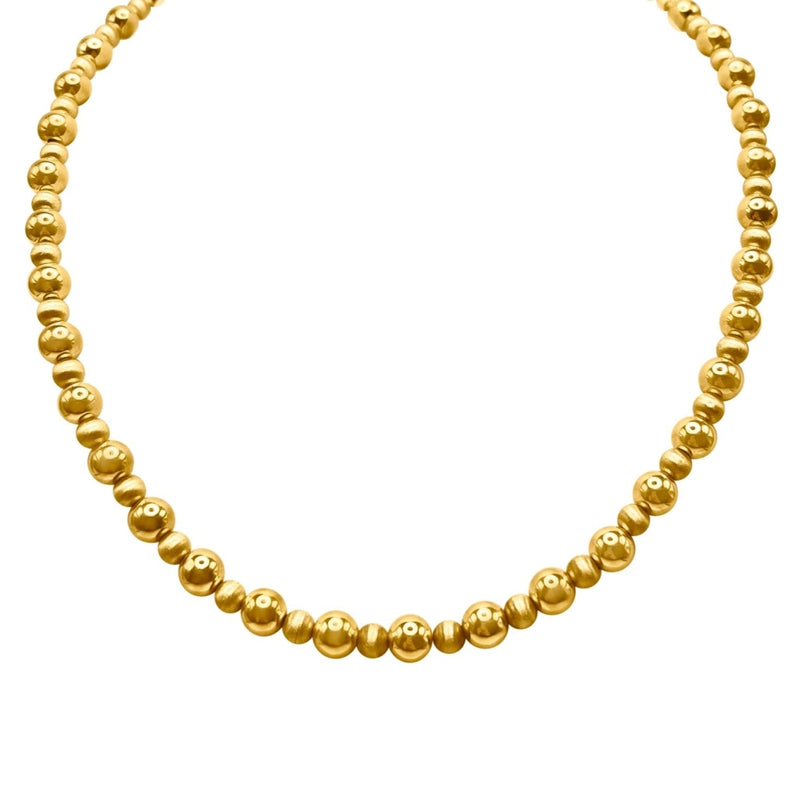 Cooper Jewelers 9.78 Grams 14kt Yellow Gold Ball Necklace-