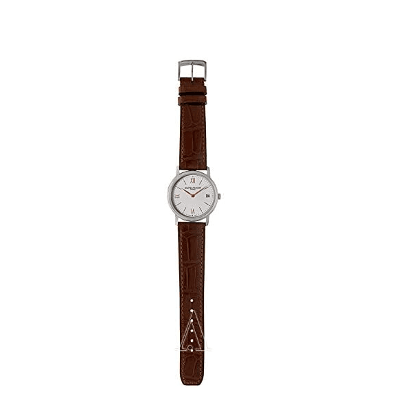 Baume & Mercier Classima Silver Dial Brown Leather Ladies