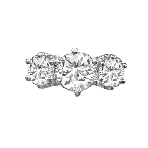 Cooper Jewelers GIA 1.10 Carat Three Round Diamond