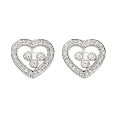 Chopard Happy Diamonds White Gold Diamond Earrings