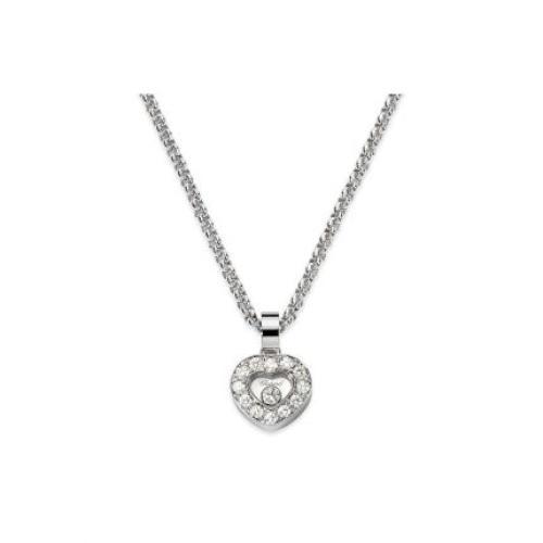 CHOPARD Happy Spirit 18-karat white gold diamond necklace | NET-A-PORTER