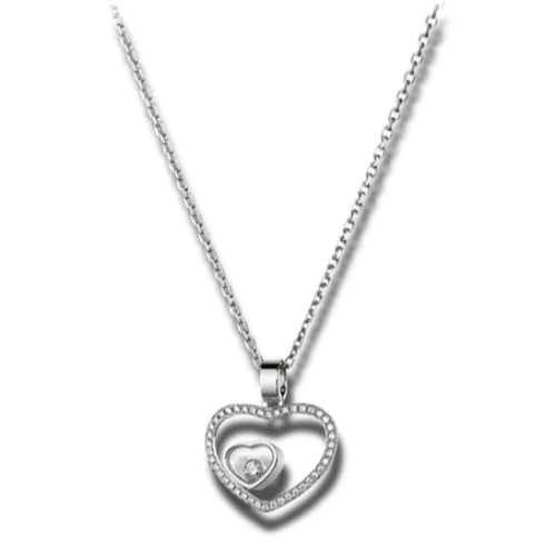 Chopard Happy Hearts White Gold Diamond Pendant