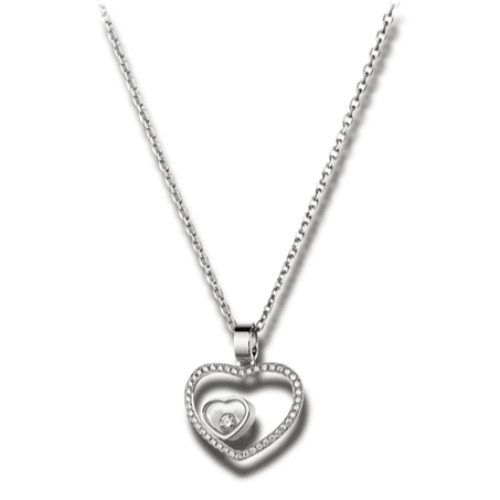 Chopard Happy Hearts White Gold Diamond Pendant -