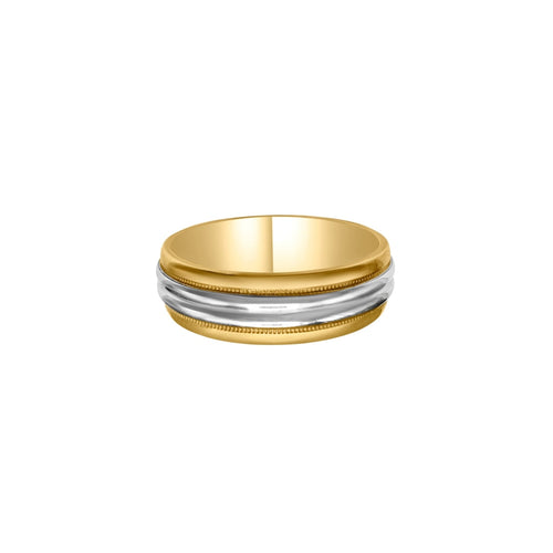 Cooper Jewelers Platinum And 14kt Yellow Gold Wedding Band