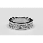 Cooper Jewelers Platinum Round Chanel Band R101