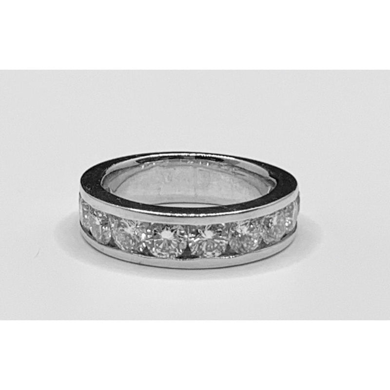 Cooper Jewelers Platinum Round Chanel Band R101