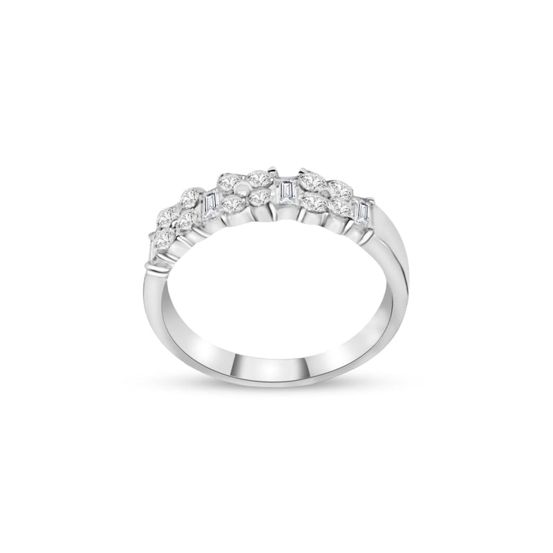Cooper Jewelers Round and Baguette Combine Diamond Band